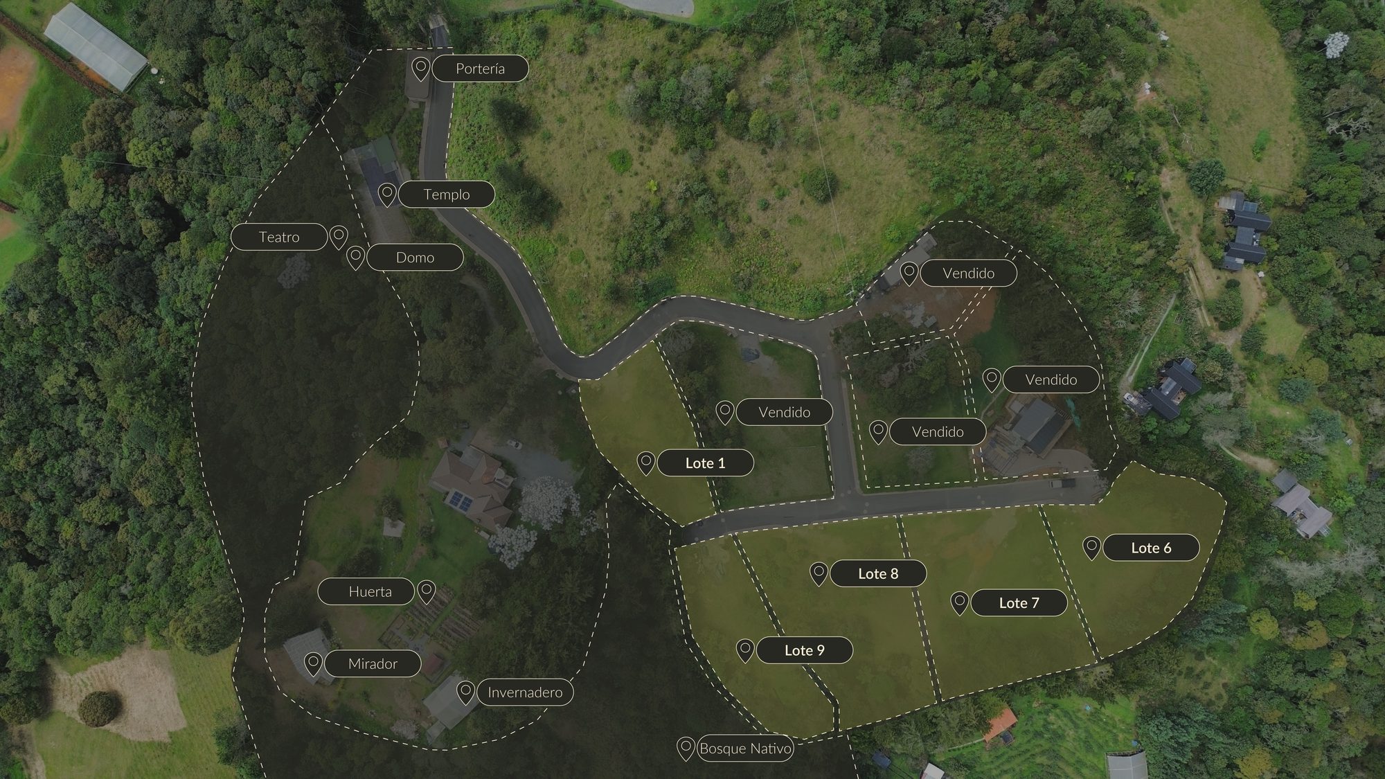 Máster Plan Fauno & Flora — Vista aérea